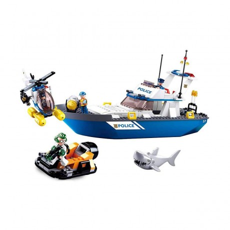 Sluban Klemmbausteine Polizei Wasser Set (339 Teile) Полицейский набор воды (339 предметов)