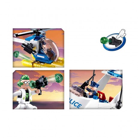 Sluban Klemmbausteine Polizei Wasser Set (339 Teile) Полицейский набор воды (339 предметов)