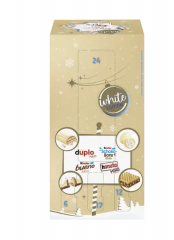 Ferrero Kinder &amp; Co. White Adventskalender 2025 3stk Адвент-календарь Белый, 24 сладких сюрприза, 3 штуки х 263 грамма