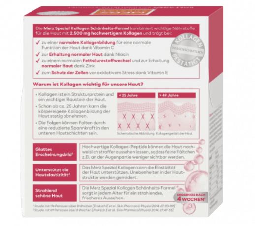 Merz Spezial Kollagen Schonheits-Formel Trinkampullen 14 St, 350 ml Коллаген питьевые ампулы для упругой гладкой кожи, 14 штук х 25 мл