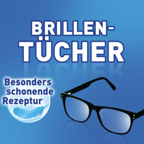 Sidolin Brillenputztucher Streifenfrei, 20 х 2stk Салфетки для очков, 20 шт x 2 упаковки 