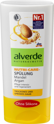 alverde NATURKOSMETIK Nutri-Care Питательный Кондиционер для Сухих и Ломких Волос с Минадльным Маслом, 200 мл
