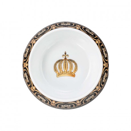 Tettau Tettau Rondo / Liane Pompoos Black Porzellannapf klein d: 19 cm / 0,7 L Tettau Rondo / Liane Pomp??s Чаша из черного фарфора, маленькая, д: 19 см / 0,7 л