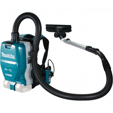 Makita Makita Akku-Bodenstaubsauger 2x18V Akku Rucksackstaubsauger DVC261ZX15, ohne A  Беспроводной канистровый пылесос Makita, аккумулятор 2x18 В, рюкзак-пылесос DVC261ZX15, без A