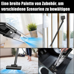 REDOM REDOM Akku-Handstaubsauger Handstaubsauger Autostaubsauger Staubsauger Bodenstaubsauger Kabellos, 100,00 W, Beutellos, 3 in 1 7500Pa 6000mA-Akku Wohnungen Auto + Licht Aufbewahrungstasche  REDOM беспроводной ручной пылесос, ручной пылесос, автомобил