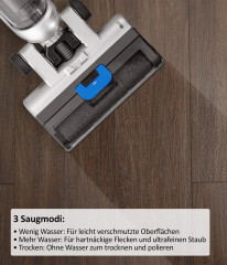 Genius Genius Nass-Trocken-Akkusauger INVICTUS WD7 Akku Staubsauger Nasssauger mit Wischfunktion, beutellos, selbststehend, Selbstreinigung  Беспроводной пылесос Genius для влажной и сухой уборки INVICTUS WD7 Беспроводной пылесос для влажной уборки с функ