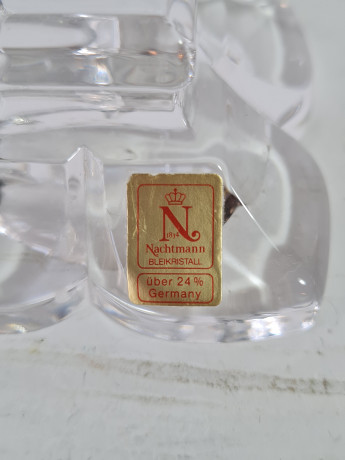 Подсвечник винтажный хрустальный Nachtmann, 15 x 6 см, Германия, 1960-70гг.