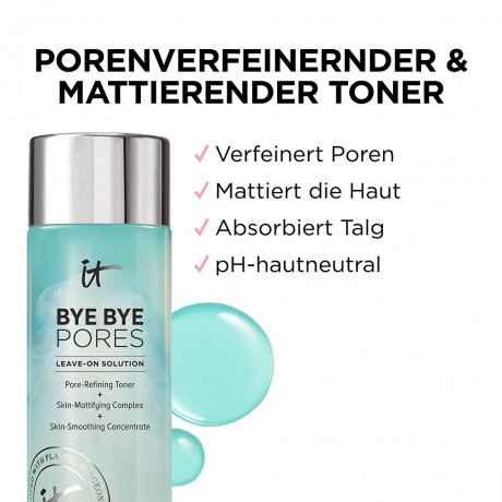 IT Cosmetics Bye Bye Pores Leave-On Solution Gesichtswasser  Bye Bye Pores Несмываемый Тоник для Лица