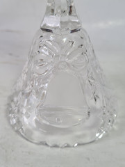 Подсвечник винтажный Anna Hutte с изображением колокольчика, хрусталь, 16 x 8,5 см, Германия, 1960-70гг.