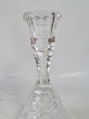 Подсвечник винтажный Anna Hutte с изображением колокольчика, хрусталь, 16 x 8,5 см, Германия, 1960-70гг.