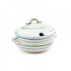 Gmundner Keramik Gmundner Keramik Buntgeflammt Suppentopf glatt 2 L / h: 18 cm Керамическая кастрюля для супа Gmundner, красочная, гладкая, 2 л / высота: 18 см