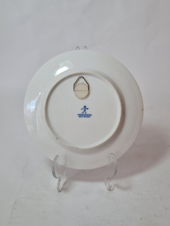 Тарелка декоративная винтажная Forstenberg с изображением Цитадели Шпандау, фарфор, 16 см, Германия, 1960-70гг.