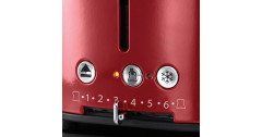 Russell Hobbs Russell Hobbs Retro Ribbon Red Toaster rot/edelstahl, 1.300 Watt, fur 2 Scheiben Toast  rot/edelstahl Тостер Russell Hobbs Retro Ribbon Red, красный/нержавеющая сталь, 1300 Вт, для 2 тостов