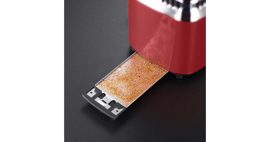 Russell Hobbs Russell Hobbs Retro Ribbon Red Toaster rot/edelstahl, 1.300 Watt, fur 2 Scheiben Toast  rot/edelstahl Тостер Russell Hobbs Retro Ribbon Red, красный/нержавеющая сталь, 1300 Вт, для 2 тостов