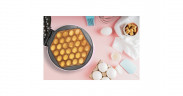 Bestron Bestron Bubble-Waffeleisen ABWM300P rosa, 700 Watt rosa Вафельница Bestron Bubble ABWM300P розовая, 700 Вт