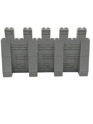 LEGO Lego MOC Mittelalter Mauer Ritter Burg - grau  - 68 Teile - neu Lego MOC Medieval Wall Knight Castle - серый - 68 деталей - новый