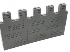 LEGO Lego MOC Mittelalter Mauer Ritter Burg - grau  - 68 Teile - neu Lego MOC Medieval Wall Knight Castle - серый - 68 деталей - новый