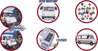 Simba Feuerwehrmann Sam Trevors Bus mit Figur Автобус пожарного Сэма Тревора с фигуркой