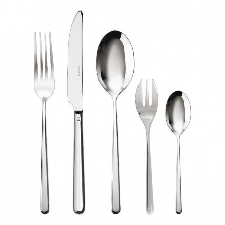 Sambonet Sambonet Linear - Edelstahl 18/10 Besteckset 30-tlg. Vollheft / Monoblock Sambonet Linear - набор столовых приборов из нержавеющей стали 18/10 30 шт. Полный буклет/моноблок