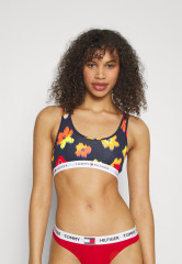 Tommy Hilfiger BRALETTE PRINT Bustier black ПРИНТ БРАЛЕТТ Бюстье черный