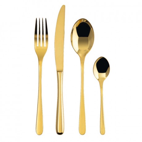 Sambonet Sambonet Taste - Edelstahl / PVD Gold Besteckset 24-tlg. Кнопка Sambonet - нержавеющая сталь / золото PVD набор столовых приборов 24 предм.