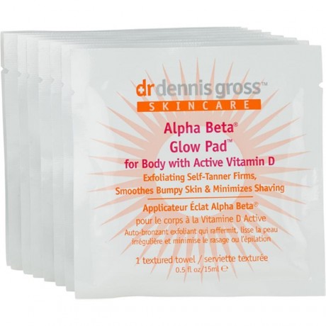 Dr. Dennis grosss Skincare (Доктор Деннис Гросс) Korper Alpha Beta Glow Pad Body, 8 Anwendungen / 8 Stk.