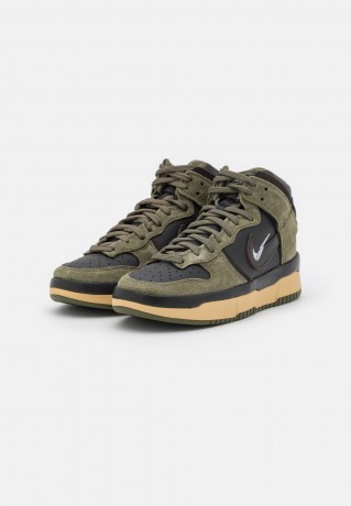 Nike Sportswear WMNS DUNK HIGH UP Sneaker high olive/wolf grey/black/brown/sesame WMNS DUNK HIGH UP Высокие кроссовки женские оливковый/волчий серый/черный/коричневый/кунжутный