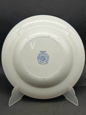Тарелки винтажные Wood & Sons, Коллекция "Woodland", фарфор, 5 шт., 23 см, Великобритания, 1960-70гг.