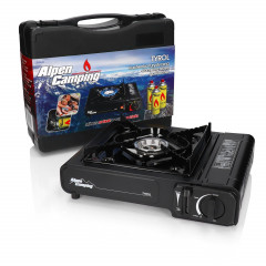 Alpen Camping Alpen Camping Gaskocher TYROL, Gaskocher 2,0 kW Campingkocher  Газовая плита Alpen Camping TYROL, походная газовая плита 2,0 кВт