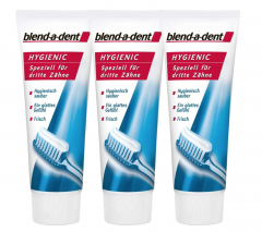 blend-a-dent Зубная паста Hygienic speziell для протезов, 3 штуки х 75 мл 