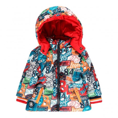 boboli Wende-Steppjacke mit Kapuze Collage Двусторонняя стеганая куртка с коллажем на капюшоне