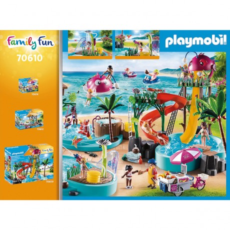 PLAYMOBIL PLAYMOBIL 70610 Spassbecken mit Wasserspritze PLAYMOBIL 70610 забавный бассейн с струей воды