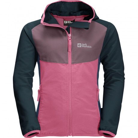 Jack Wolfskin Softshelljacke TURBULENCE fur Madchen (recycelt) Куртка софтшелл TURBULENCE для девочки (переработанная)