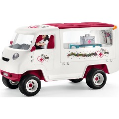 Schleich Schleich Horse Club 42439 Mobile Tierarztin mit Hannoveraner Fohlen Schleich Horse Club 42439 Мобильный ветеринар с ганноверским жеребенком