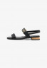 Tommy Hilfiger MONOGRAM TOE Sandals black ПАЛЬЦЫ С МОНОГРАММОЙ Сандалии черный