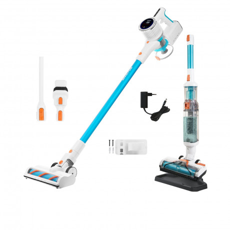 Genius Genius Akku-Hand-und Stielstaubsauger INVICTUS X7 Facelift Akkustaubsauger Set 20-tlg. Nass-Trockensauger, beutellos, Kombi-Burste Reinigungs-Aufbewahrungsstation bis 60 Min Laufzeit  Беспроводной ручной пылесос Genius INVICTUS X7 Набор беспроводны