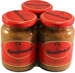 Handlmaier's Bayerisch-suber Hausmachersenf 335ml, 3st, Баварская домашняя сладкая горчица, 3 штуки х 335мл