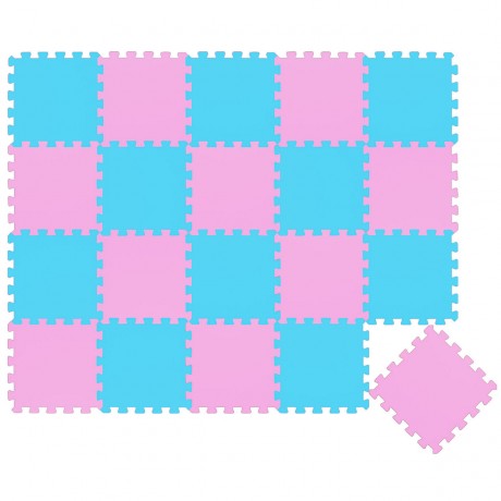 LittleTom Puzzlematte Uni Pink Hellblau 20 Teile Коврик-пазл Uni Pink Light Blue 20 деталей