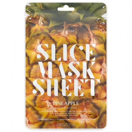 Kocostar Pineapple Slice Mask Sheet Maske Masken, 1 шт.