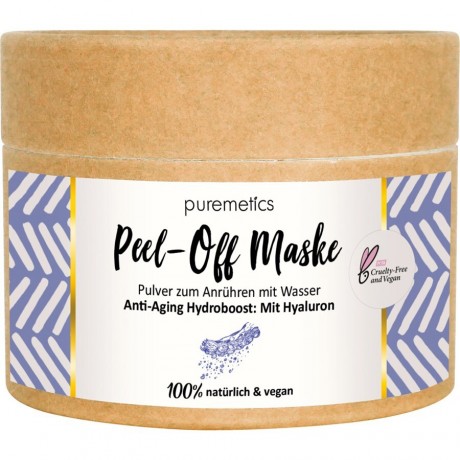 puremetics Anti-Aging Hydroboost: Mit Hyaluron Peel-Off Gesichtsmasken  Антивозрастной гидроусилитель: с гиалуроновыми отшелушивающими масками для лица