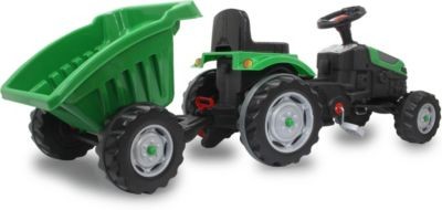 Jamara Trettraktor mit Hanger Strong Bull grun Педальный трактор с подвеской Strong Bull зеленый