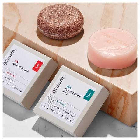 Gruum har Plastikfreies festes Shampoo Revitalisierend har Твердый шампунь без пластика Восстанавливающий