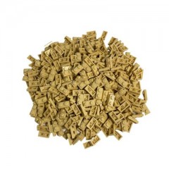 LEGO LEGO1x2 Platten Beige - 50 Stuck - Tan plate 3023 Тарелки LEGO1x2 Бежевые — 50 шт. — Тарелка желтовато-коричневого цвета 3023