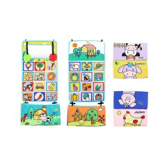frler frler Stoffbuch mit Spiegel Baby Fuhlbuch Knisterbuch Lernspielzeug Babybucher fur Kinder Тканевая книга frler с зеркалом