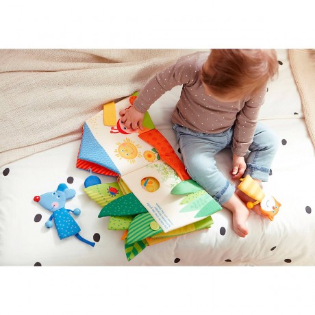 Haba Stoffbuch Blatterhauschen Тканевая книга Blatthauschen