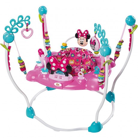 Bright Starts Disney Baby PeekABoo Activity-Hopser Minnie Mouse Детский шезлонг Disney Baby PeekABoo Минни Маус