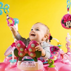 Bright Starts Disney Baby PeekABoo Activity-Hopser Minnie Mouse Детский шезлонг Disney Baby PeekABoo Минни Маус