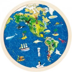 goki Einlegepuzzle Weltkugel Вставьте глобус-головоломку