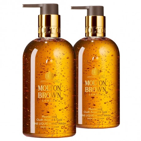 Molton Brown Mesmerising Oudh Accord & Gold Handwash Doppelpack (2er Set)  Набор Mesmerizing Oudh Accord и Gold для мытья рук (набор из 2 шт.)