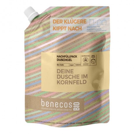 benecos Hafer Duschgel Refill  Oats сменный гель для душа